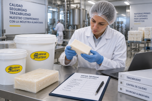 Seguridad alimentaria y control de calidad en manteca de cerdo industrial